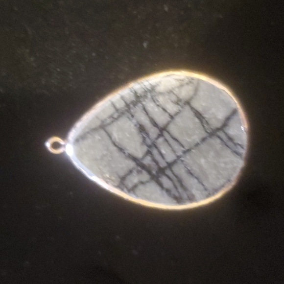 New Gold Wrapped Picasso Jasper Pendant. - Picture 2 of 6